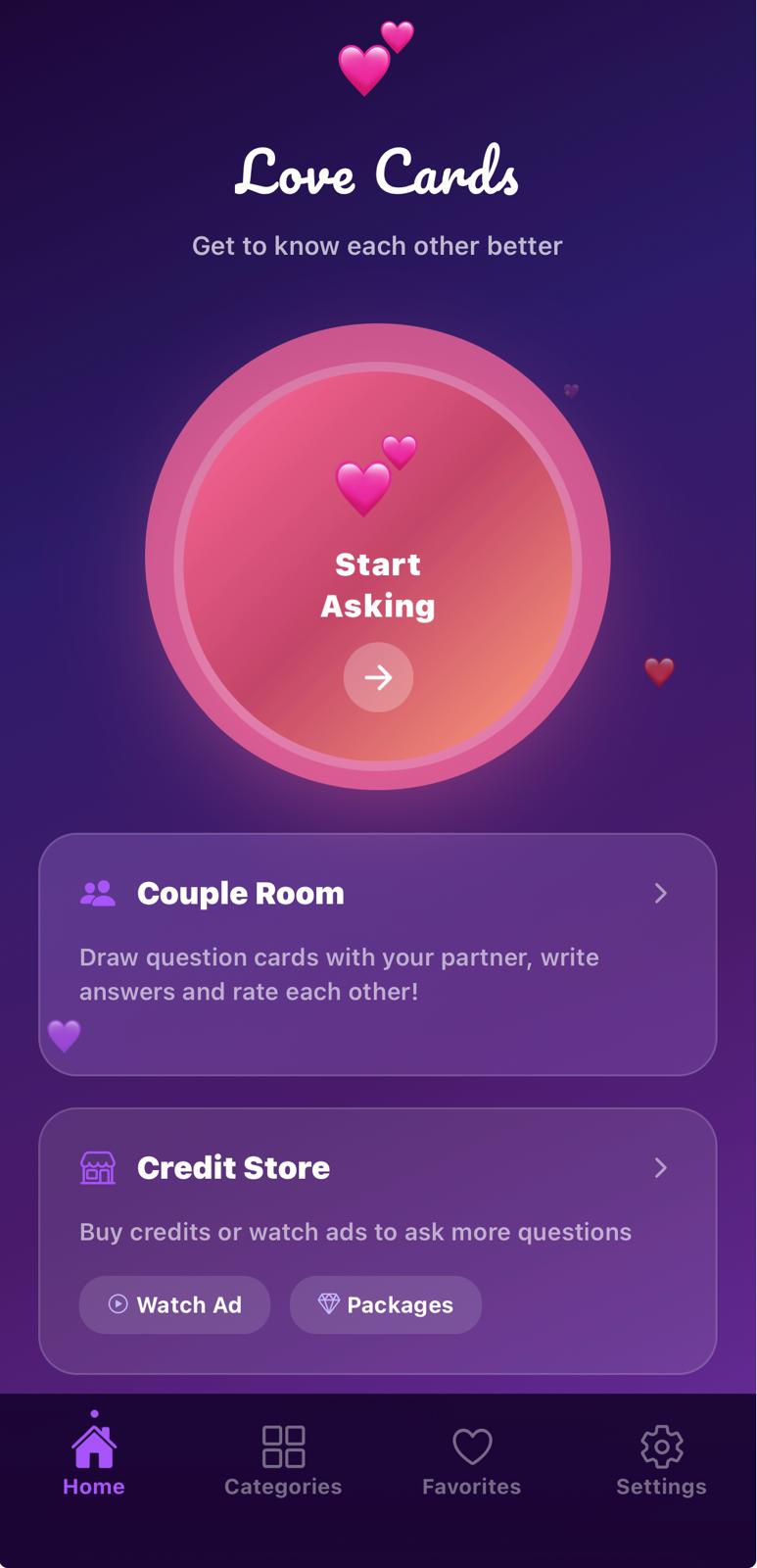 Love Cards: Couple Questions screenshot placeholder 1