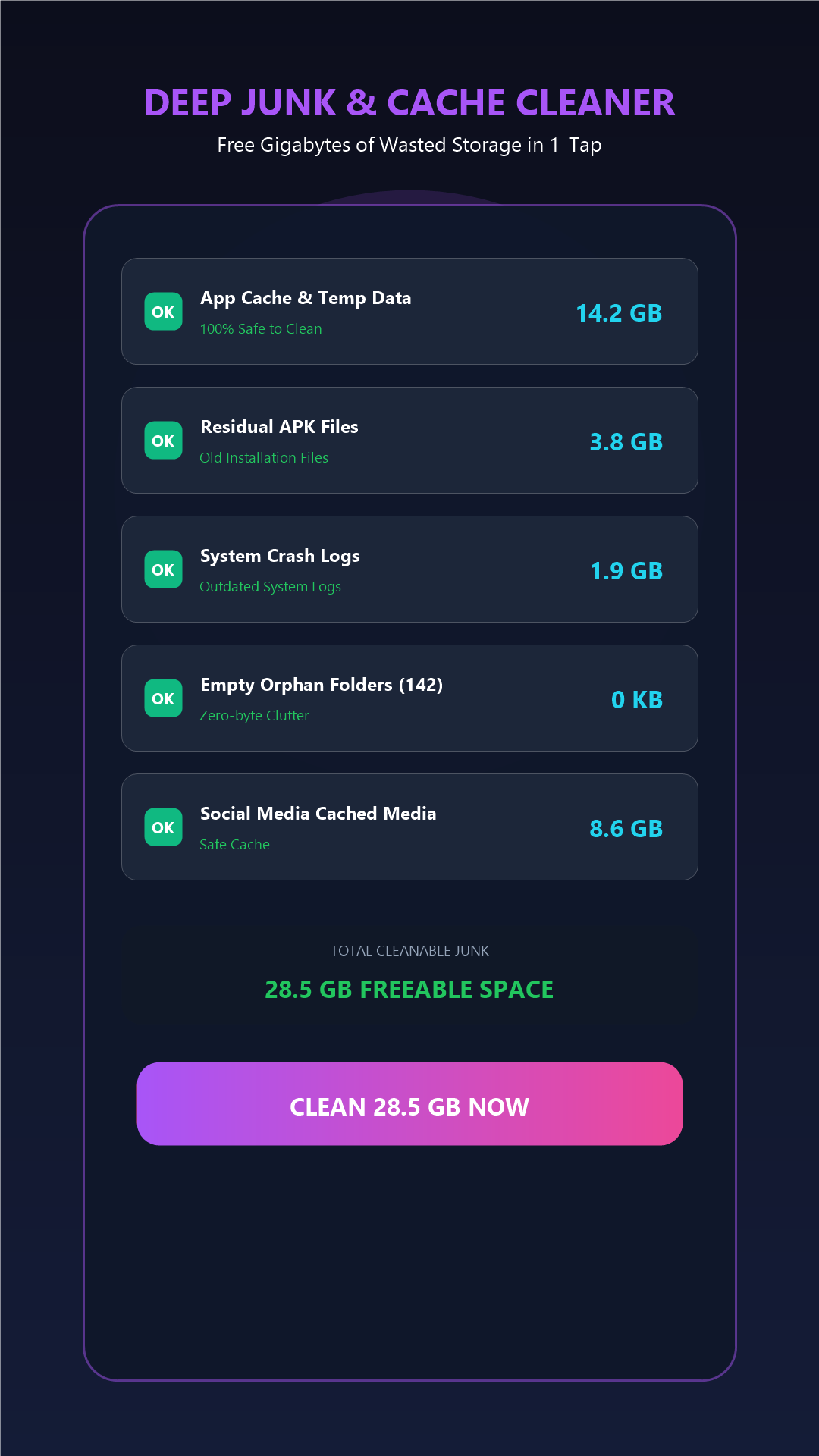 MemCleaner mobile app screenshot 3