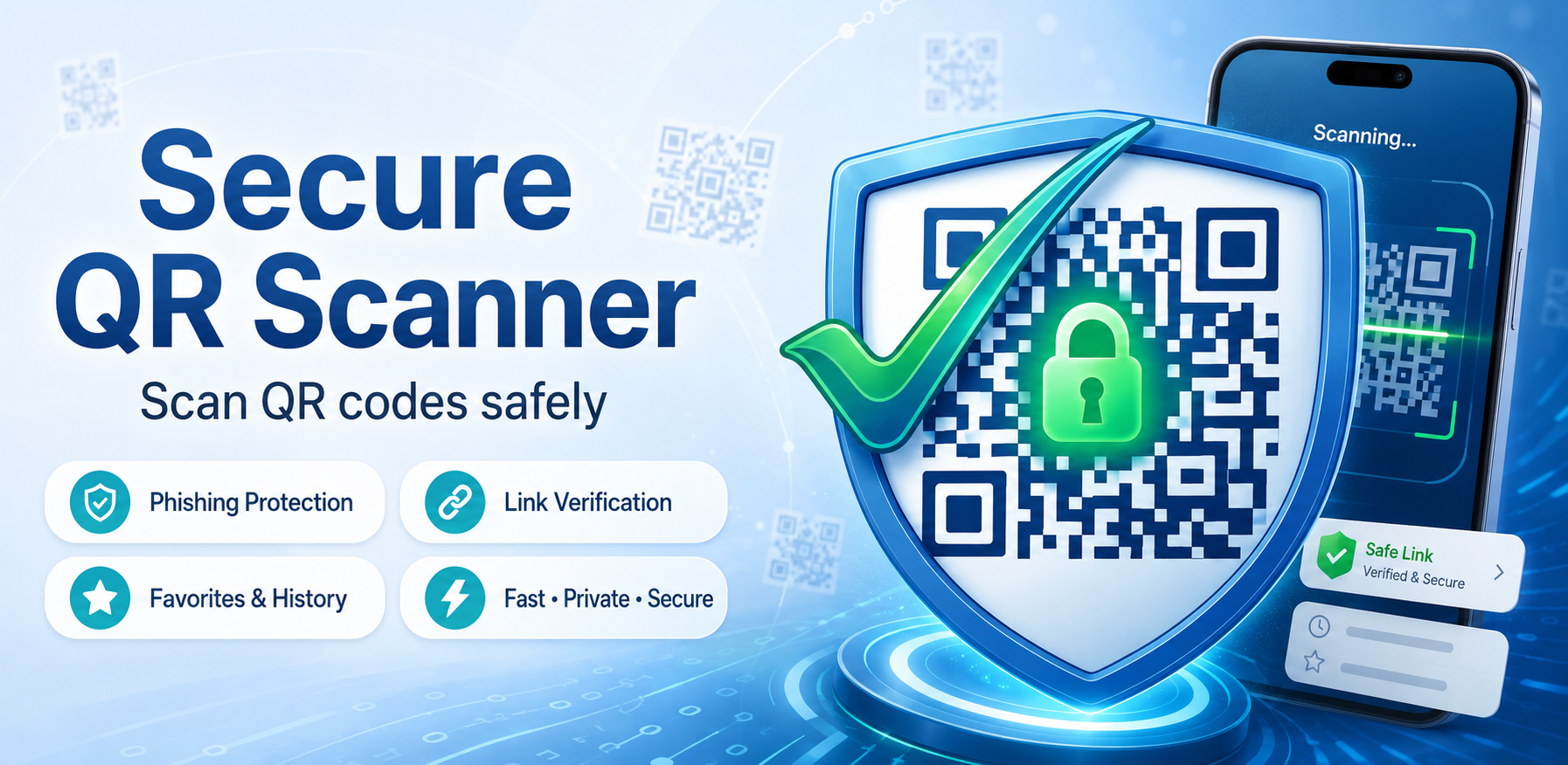Secure QR Scanner feature graphic